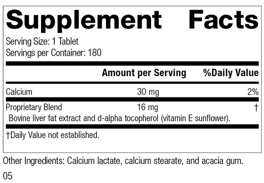 Antronex®, 180 Tablets, Rev 04 Supplement Facts