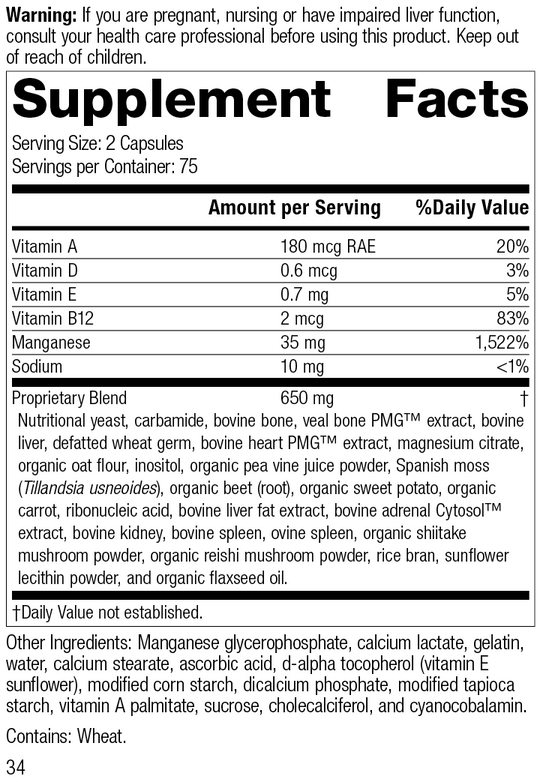 Ligaplex® II, 150 Capsules, Rev 32 Supplement Facts