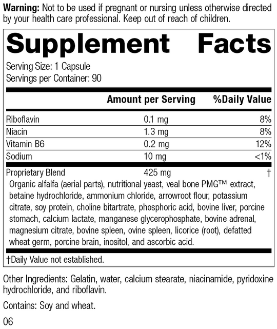 Ostarplex®, 90 Capsules	, Rev 06 Supplement Facts